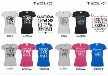 KOSZULKA CIĄŻOWA KC DLA PRZYSZŁEJ MAMY STYLOWA! XL