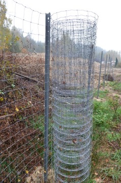 СЕТКА ДЛЯ ЗАБОРА ЛЕСНАЯ 150/10/15 л 50м + КАРКАСЫ