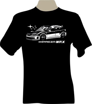 KOSZULKA T-shirt z nadrukiem subaru IMPREZA WRX