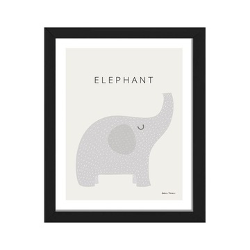 Obraz dla dzieci Słonik Elephant grafika plakat
