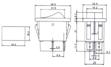 Выключатель Выключатель света 12В 35А 4pin FV(0572)