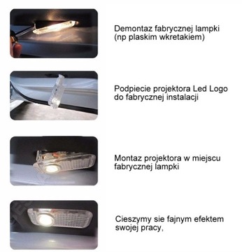 Led Logo Projektory Skoda 2 wzory NOWY STARY ZNAK