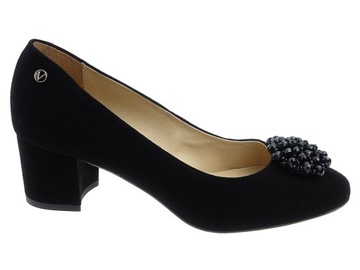 Venezia buty czółenka 671421 czarne welur 36