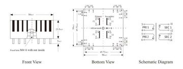 Трансформатор PTC7-7VA-115V*2/12V*2