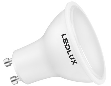 Светодиодная лампа GU10 6,5Вт = 60Вт SMD 4000K нейтральная Premium LEDLUX не мигает