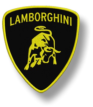 Lamborghini naszywka termo haftowana Naprasowanka
