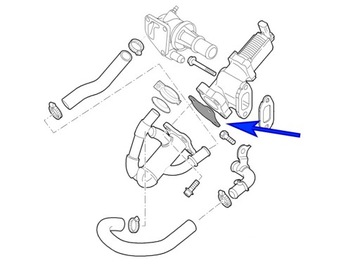 Заглушка EGR Opel Fiat Lancia 1.3 JTD CDTI Z13DT