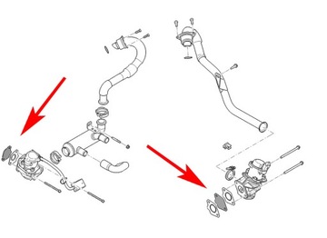 Заглушка EGR CITROEN PEUGEOT FORD 1.4 1.6 HDi TDCi