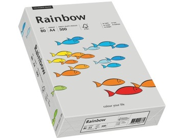 Papier drukarki Rainbow A4 80g R96 szary