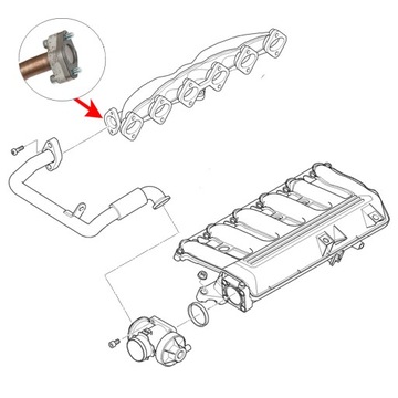 ПРОБКА КЛАПАНА EGR BMW E46 320cd 320td 320d 318d