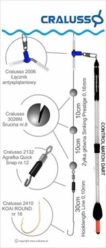 Поплавок Waggler Cralusso Control Match 5 г, новинка