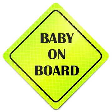 ODBLASK NA AUTO SAMOCHÓD BABY ON BOARD * MAGNES *