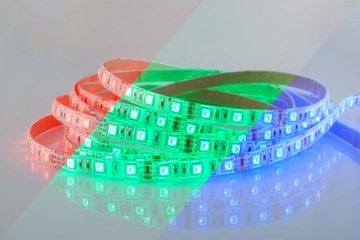 НАБОР RGB СВЕТОДИОДОВ 300 SMD 5050 IP65 МУЗЫКА ДИСКО 5м