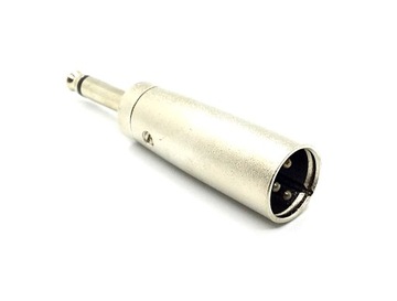 Wtyk duży Jack 6,3mm Mono na wtyk XLR 3 Pin