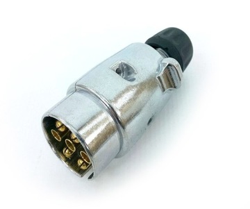 Wtyczka wtyk elektryczna 7PIN 12V aluminiowa