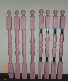 фото ориг. №6, Balusters wooden oak beech gum pine balustrade