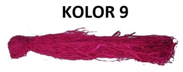 RAFIA NATURALNA DEKORACYJNA 18 KOLORÓW 100G HIT