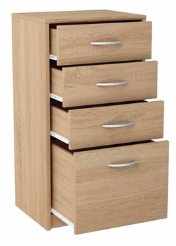 Komoda szafka 45cm 4S DĄB SONOMA regał 4 szuflady ROB