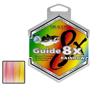 PLECIONKA DRAGON GUIDE 8X RAINBOW 0,15/250 MORSKA