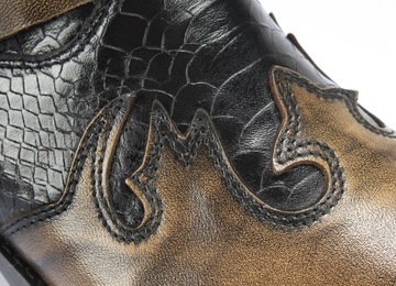 Ковбойские сапоги с цепочкой, модель 630 кожа НОВИНКА!!