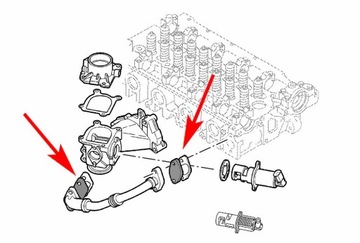 535 Заглушка EGR RENAULT 1.9 DCI OPEL 1.9 DTI комплект