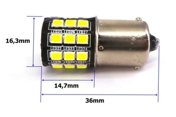 P21W LED BA15S 10-30V CANBUS R5W R10W 1100lm mocna