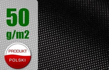 Agrowłóknina UV czarna P50 0,8x100m produkt polski