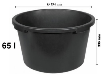 фото ориг. №2, Construction tray 65l round, bucket,