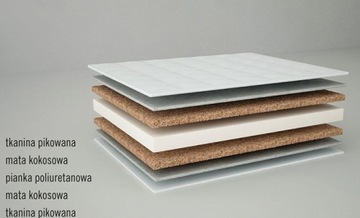 КОКОСОВЫЙ МАТРАС КОКОСОВАЯ ПЕНА 120X60