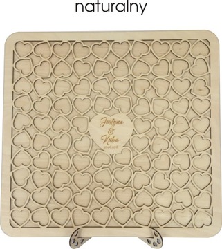 DUŻA KSIĘGA GOŚCI ślub WESELE GRAWER 96 SERDUSZEK