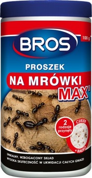 TRUTKA BROS MAX PROSZEK PREPARAT ŚRODEK NA MRÓWKI MOCNIEJSZY SKŁAD 100g