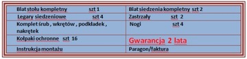 Stół ogrodowy Ławostół piwny 200x170 PRODUCENT