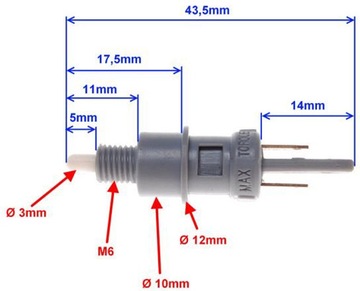 YAMAHA MBK 2T ДАТЧИК СТОП-ТОРМОЗА RMS 0030