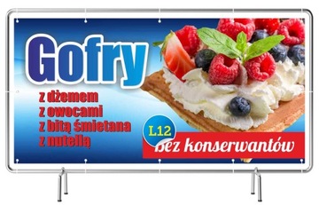 Gotowe Baner REKLAMA 2mx1m -Gofry Desery