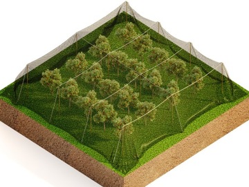 ПРОЧНАЯ СЕТКА ПРОТИВ ПТИЦЕВЫХ ГЛАЗ 15х15мм ЧЕРНАЯ