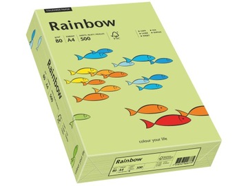 Papier drukarki Rainbow A4 80g R74 jasno zielony