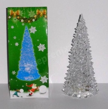 ŚWIECĄCA CHOINKA LED OZDOBA ŚWIĄTECZNA wys.27,5cm