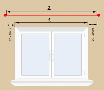 Карниз 220 см DOUBLE 2.2 MODENA Карнизы 25/19