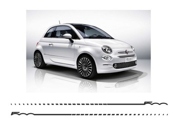 Fiat 500 ABARTH Pasy auto Grafika Naklejki TUNING