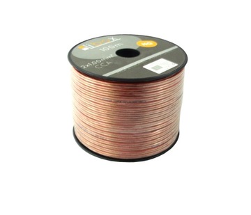 Kabel przewód głośnikowy CCA 2x1mm2 - 1mb