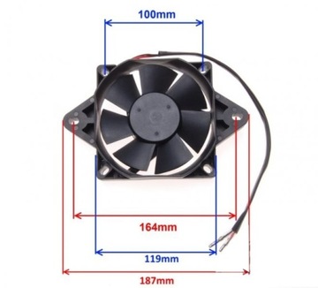 ВЕНТИЛЯТОР РАДИАТОРА МОТОЦИКЛА + ПЕРЕКЛЮЧАТЕЛЬ