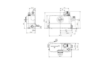 GRUNDFOS SOLOLIFT2 WC-3 НАСОС ДЛЯ Унитаза НАСОС ДЛЯ Унитаза