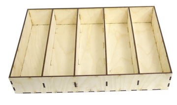 DECOUPAGE ORGANIZER PUDEŁKO Z 5 PRZEGRODAMI RZ78