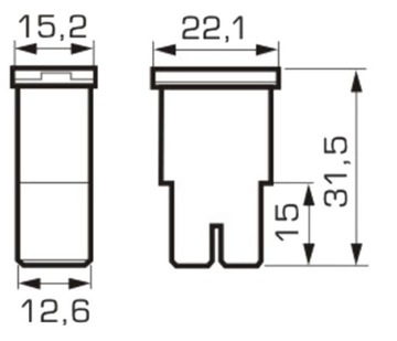 ПРЕДОХРАНИТЕЛЬ JAPVAL PAL FEMALE FEMALE JCASE 30A