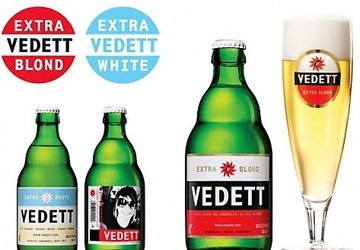 Металлическая табличка VEDETTE by Duvel, диаметр 38,5 см, БЕЛЬГИЯ