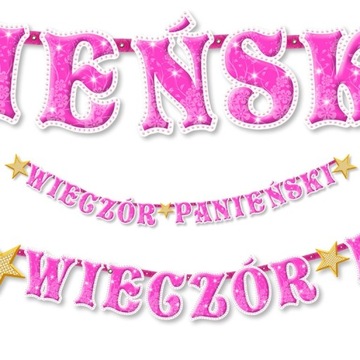 GIRLANDA BANER FLAGI WIECZÓW PANIEŃSKI BR10