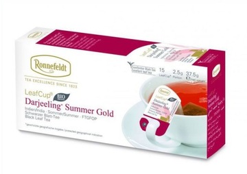 Herbata czarna Ronnefeldt Darjeeling Summer Gold BIO 15 podłużnych torebek