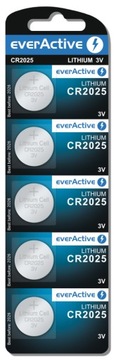 5x bateria litowa mini everActive CR2025