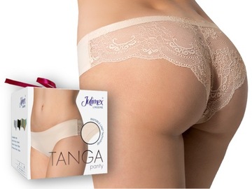 Majtki KORONKOWE damskie figi JULIMEX TANGA - XL