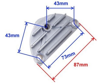 КРЫШКА ГОЛОВКИ ПРАВАЯ 4T ROMET ZETKA ZK50 ZK-50